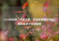 CSGO战场第二双眼攻略，选对屏幕瞄准胜利，解析屏幕不全屏疑难