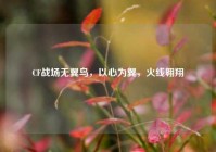 CF战场无翼鸟，以心为翼，火线翱翔