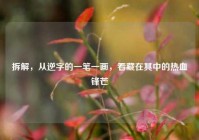 拆解，从逆字的一笔一画，看藏在其中的热血锋芒