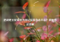逆战吧王妃背包为何让玩家念念不忘？获取方法详解