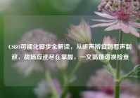CSGO可视化脚步全解读，从听声辨位到看声制敌，战场踪迹尽在掌握，一文搞懂可视检查