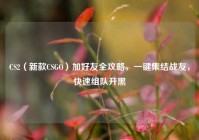 CS2（新款CSGO）加好友全攻略，一键集结战友，快速组队开黑