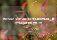 悬念拉满！2020欧冠淘汰赛抽签直播全回顾，豪门对决暗藏黑马逆袭伏笔