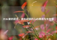 PUBG里的谎言，虚拟战场的人心博弈与生存哲学