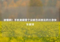 谁懂啊！手机里藏着个没敢告诉朋友的王者快乐星球