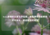 Steam低端机玩家生存指南，低配硬件也能解锁游戏快乐，附适配游戏推荐