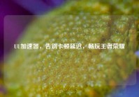 UU加速器，告别卡顿延迟，畅玩王者荣耀