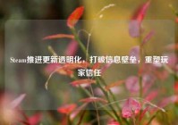 Steam推进更新透明化，打破信息壁垒，重塑玩家信任