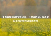 王者荣耀澜&蔡文姬动画，云梦泽的风，吹不散忘川约定里的动漫式救赎
