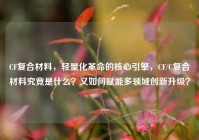 CF复合材料，轻量化革命的核心引擎，CF/C复合材料究竟是什么？又如何赋能多领域创新升级？