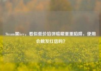 Steam黑key，看似低价馅饼暗藏重重陷阱，使用会触发红信吗？