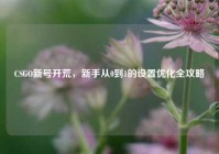 CSGO新号开荒，新手从0到1的设置优化全攻略