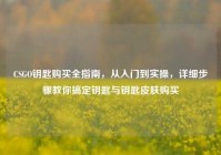 CSGO钥匙购买全指南，从入门到实操，详细步骤教你搞定钥匙与钥匙皮肤购买