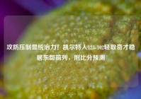 攻防压制显统治力！凯尔特人123-102轻取奇才稳居东部前列，附比分预测