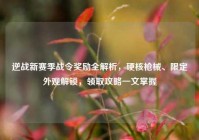 逆战新赛季战令奖励全解析，硬核枪械、限定外观解锁，领取攻略一文掌握