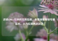 逆战CDKey兑换码实用指南，免费领取解锁专属福利，火力拉满再战战场