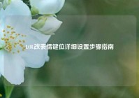 LOL改表情键位详细设置步骤指南