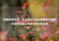 绿茵场恩怨录，北京国安与山东鲁能冲突背后的足球江湖及两队交锋比赛结果