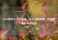 CSGO排位上分全指南，从入门到进阶，全方位解析排位玩法