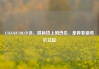 CSGO&CSOL小徐，鼠标垫上的热血，是青春最燃的注脚
