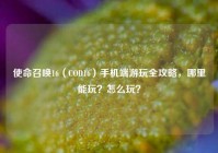 使命召唤16（COD16）手机端游玩全攻略，哪里能玩？怎么玩？