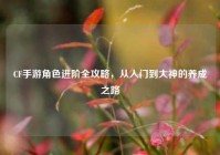 CF手游角色进阶全攻略，从入门到大神的养成之路
