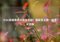 PUBG装错盘差点搞崩电脑！我紧急上演一场生死营救