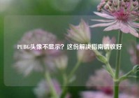 PUBG头像不显示？这份解决指南请收好