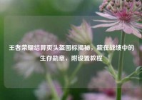 王者荣耀结算页头盔图标揭秘，藏在战绩中的生存勋章，附设置教程
