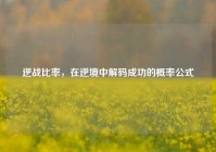 逆战比率，在逆境中解码成功的概率公式