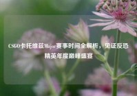 CSGO卡托维兹Major赛事时间全解析，见证反恐精英年度巅峰盛宴