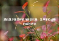 逆战静步深度解析与快走教程，无声掌控战场的致胜密码