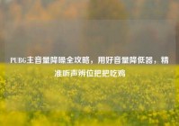 PUBG主音量降噪全攻略，用好音量降低器，精准听声辨位把把吃鸡
