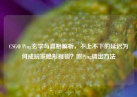 CSGO Ping玄学与真相解析，不上不下的延迟为何成玩家隐形枷锁？附Ping调出方法