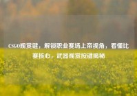 CSGO观赏键，解锁职业赛场上帝视角，看懂比赛核心，武器观赏按键揭秘