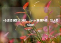 N卡滤镜设置全攻略，让PUBG画质升级，敌人无所遁形