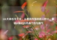 LOL大神名字大全，从赛场传奇到路人野王，解锁ID背后的热血个性与霸气