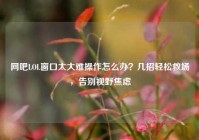 网吧LOL窗口太大难操作怎么办？几招轻松救场，告别视野焦虑