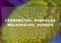 王者荣耀荣耀战力称号，峡谷里的身份勋章，藏着玩家的热血与坚持，教你如何获得
