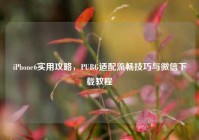 iPhone6实用攻略，PUBG适配流畅技巧与微信下载教程