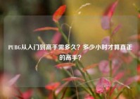 PUBG从入门到高手需多久？多少小时才算真正的高手？