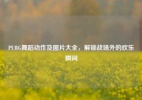 PUBG舞蹈动作及图片大全，解锁战场外的欢乐瞬间