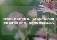 LOL端游补偿领取全指南，步骤详解、常见问题答疑及注意事项汇总，直达英雄联盟补偿中心