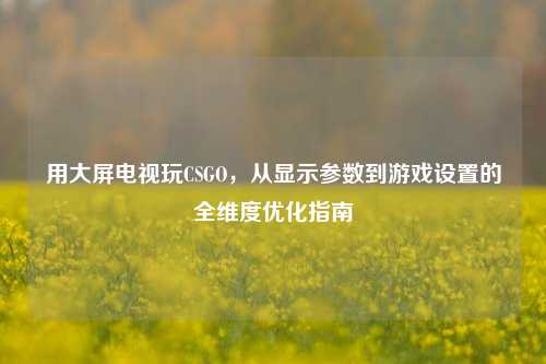 用大屏电视玩CSGO，从显示参数到游戏设置的全维度优化指南