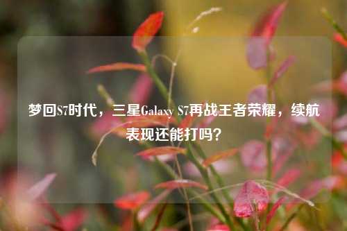 梦回S7时代,三星Galaxy S7再战王者荣耀,续航表现还能打吗?
