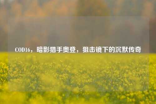 COD16，暗影猎手奥登，狙击镜下的沉默传奇