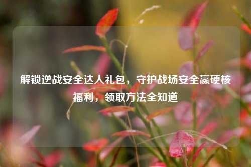 解锁逆战安全达人礼包,守护战场安全赢硬核福利,领取方法全知道