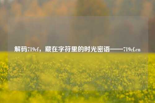 解码719cf，藏在字符里的时光密语——719cf.cn