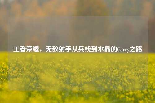 王者荣耀,无敌射手从兵线到水晶的Carry之路