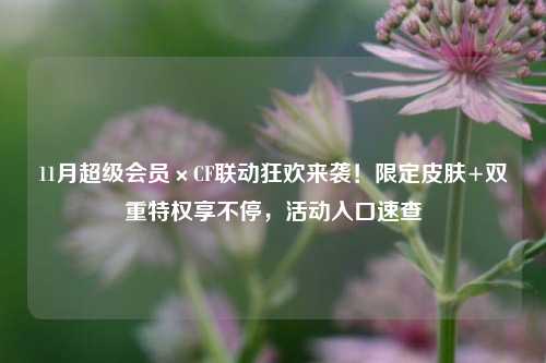 11月超级会员×CF联动狂欢来袭!限定皮肤+双重特权享不停,活动入口速查